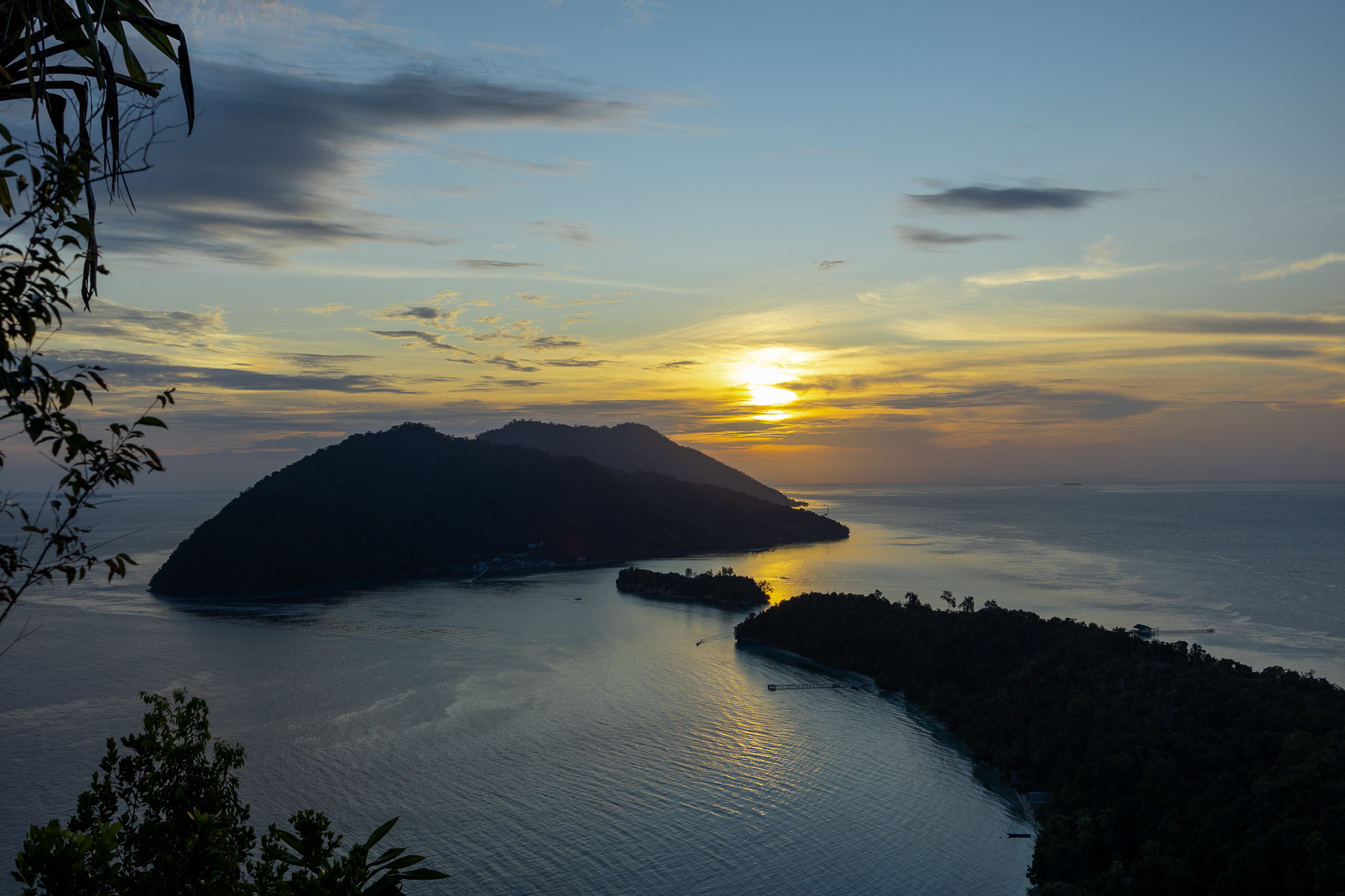 Sunset à Kri aux Raja Ampat