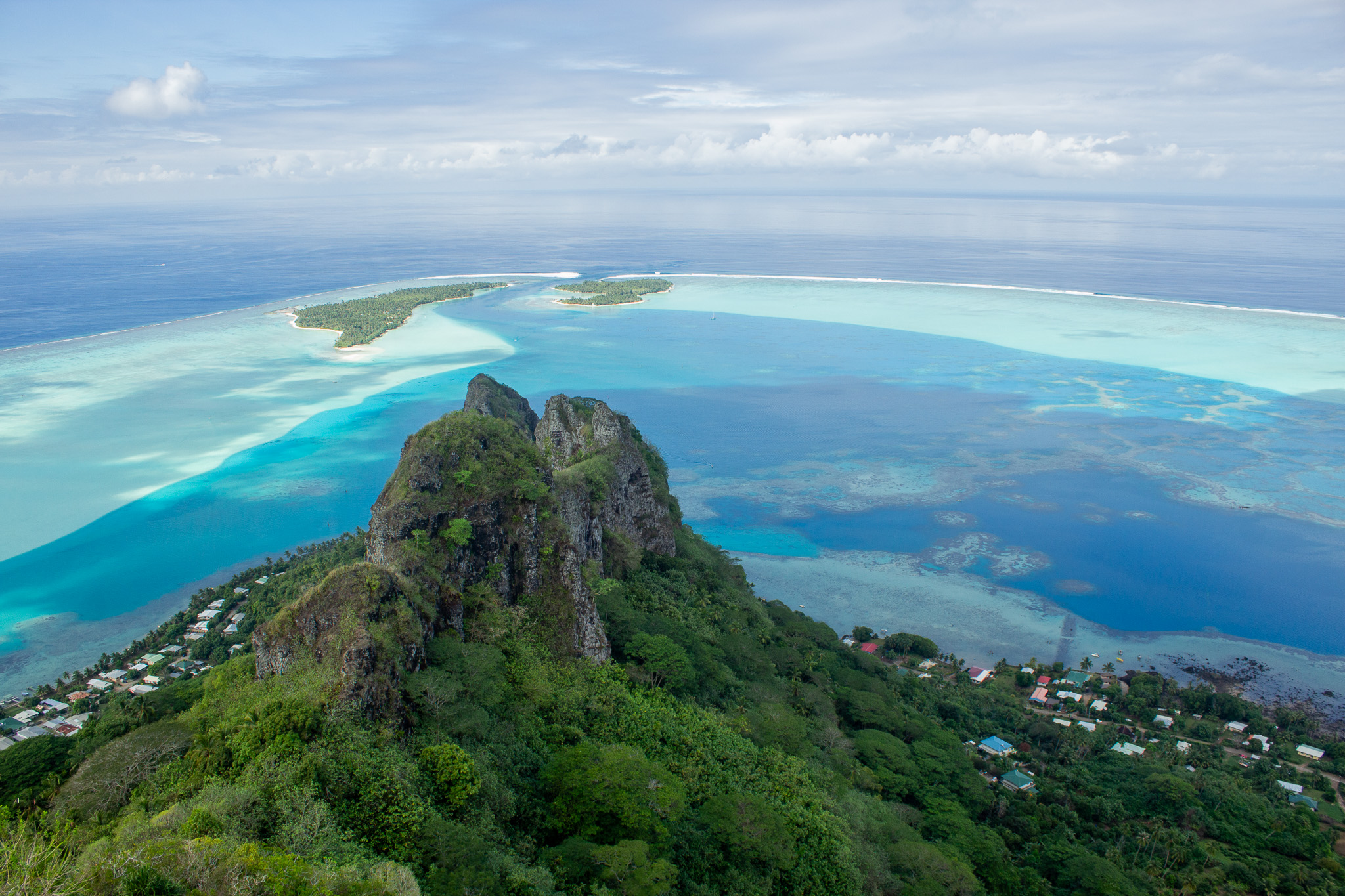 sommet du Mont Teurafaatiu à Maupiti