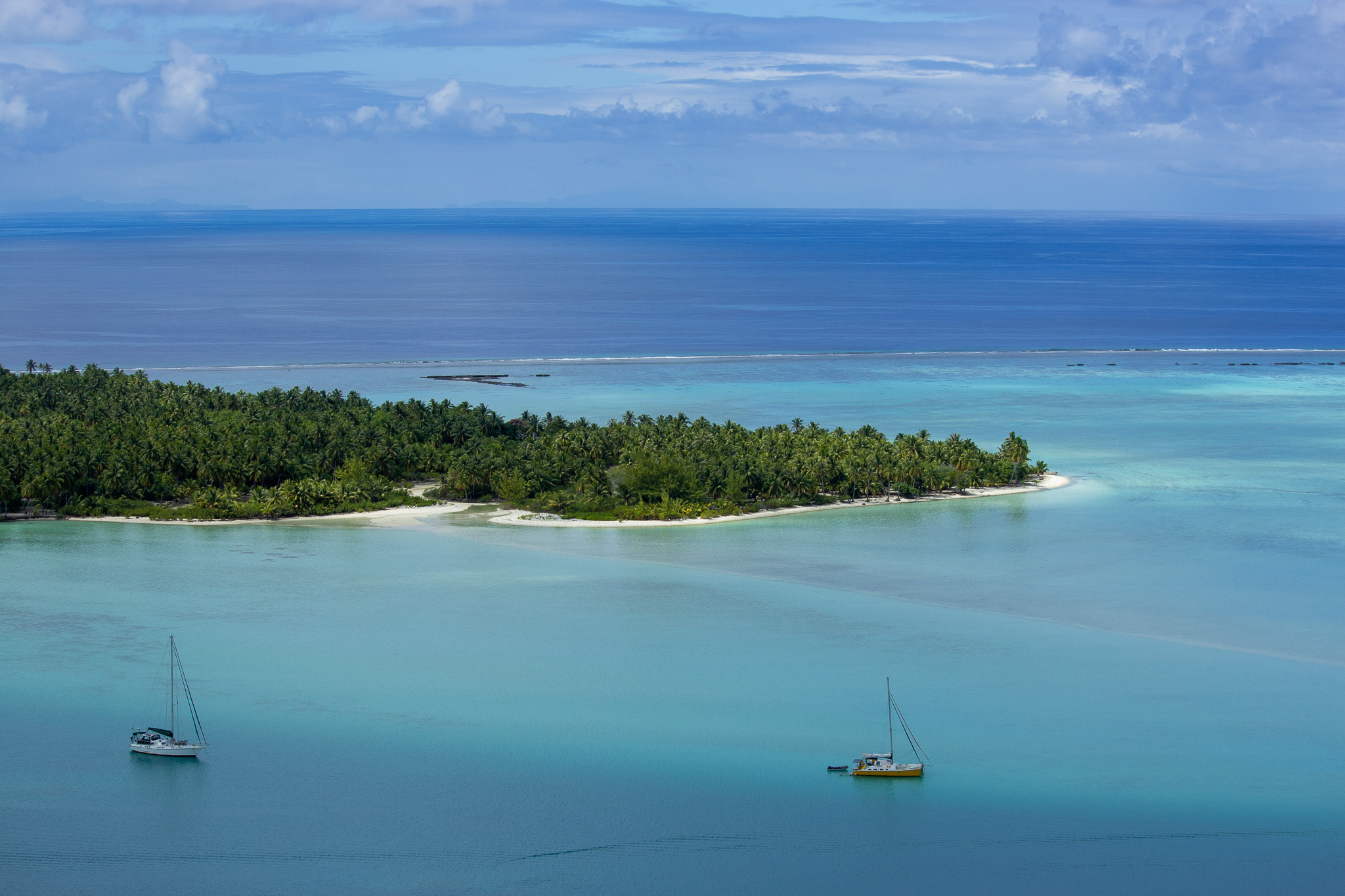 Vue en randonnée à Maupiti