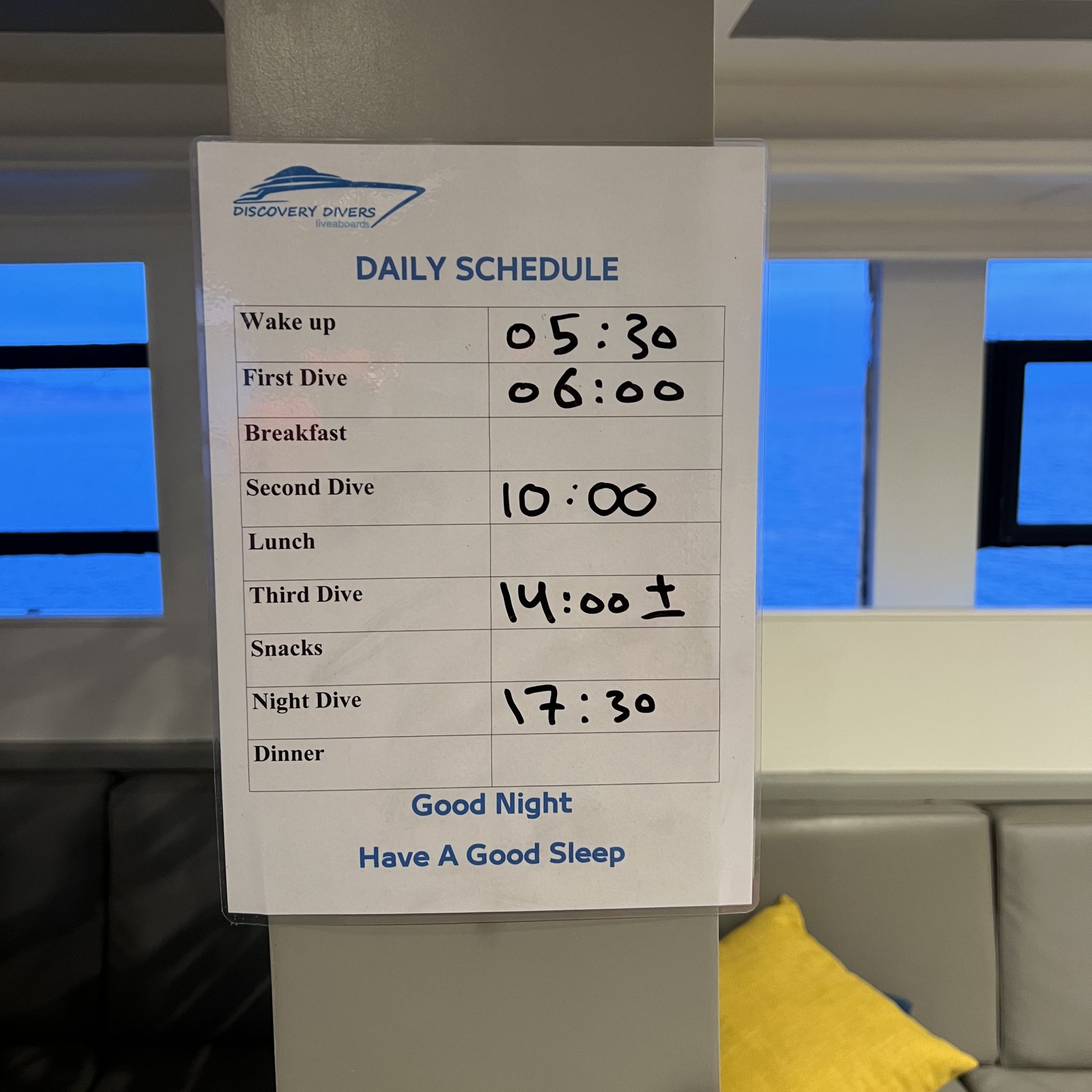 Planning croisière plongée égypte