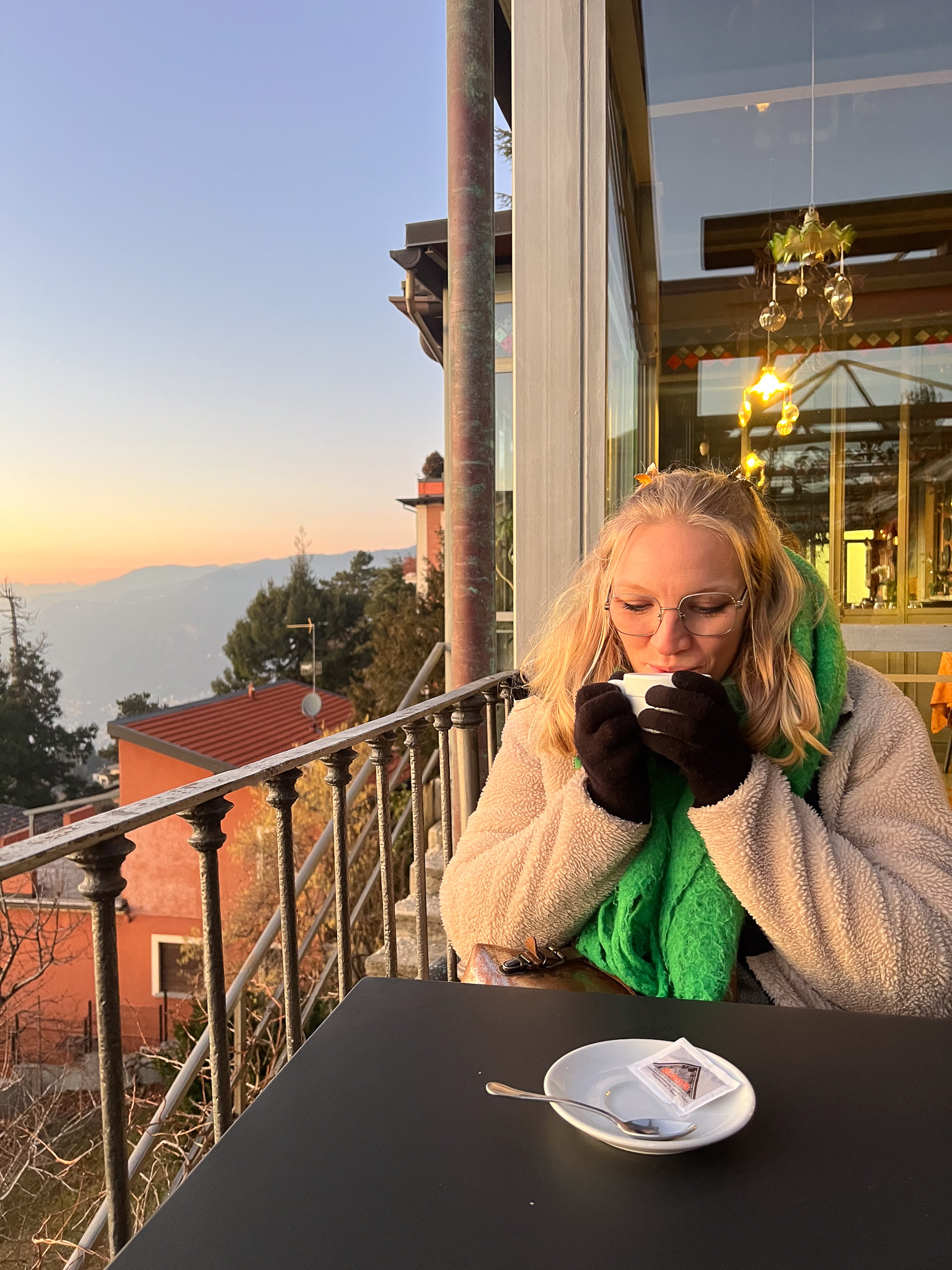 Chocolat chaud au Bellavista à Côme