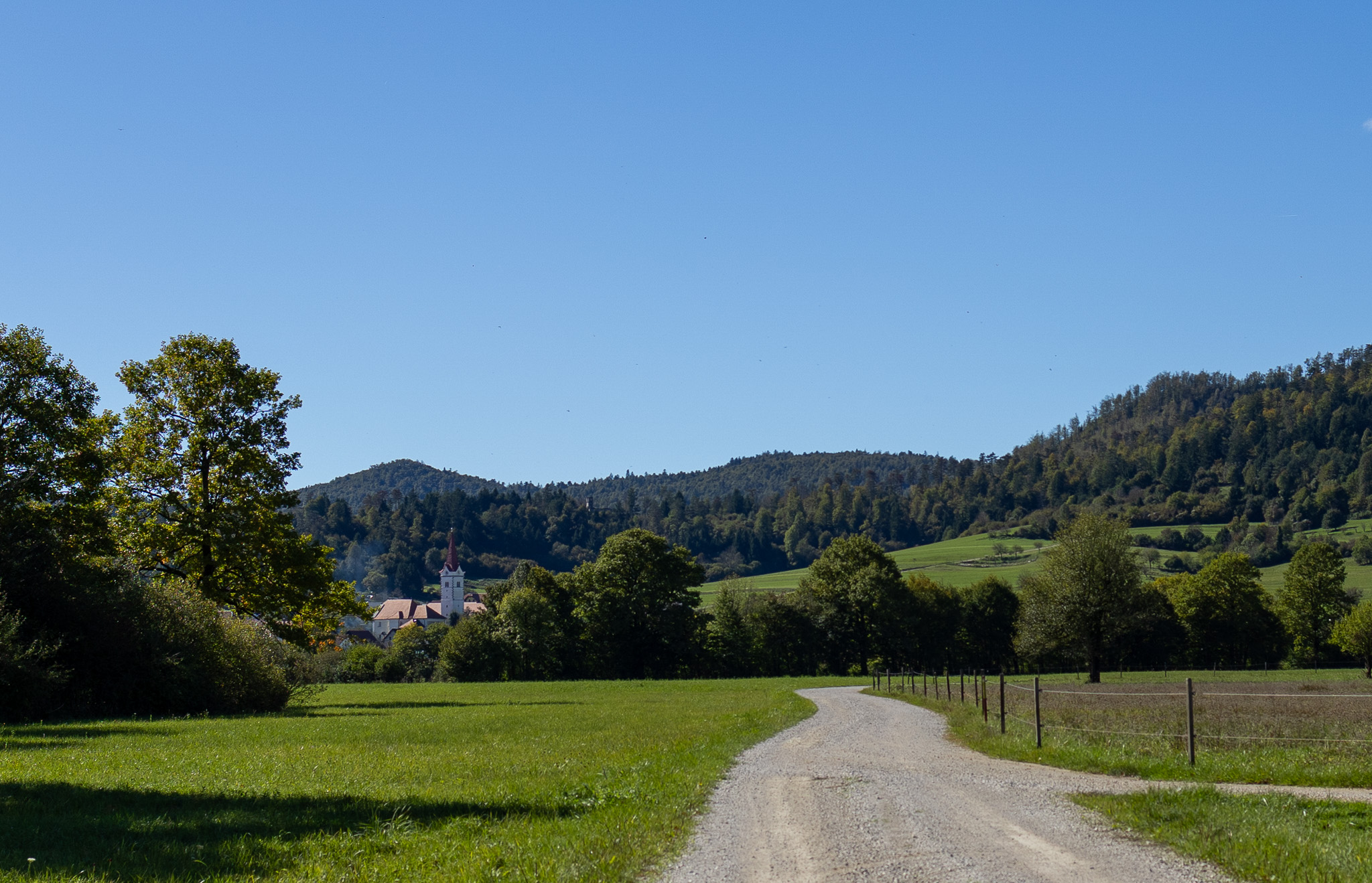 Route de terre en Slovénie